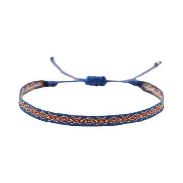 Imagem de Pulseira Boho Hippie Trançada À Mão Para Mulheres E Homens, Pulseira D