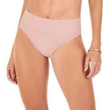 Imagem de Calcinha Tanga Cós Largo sem Costura Zee Rucci Rosa, GG, Rosa