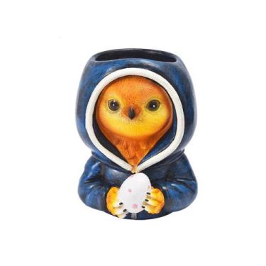 Imagem de Moletom com capuz Flowerpot Creative Animal Resin 315g 12,5 x 11 x 13 