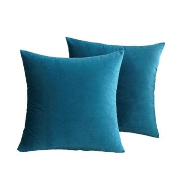 Imagem de Conjunto de fronhas Nordic Velvet, pelúcia macia e lavável, 45x45cm - 