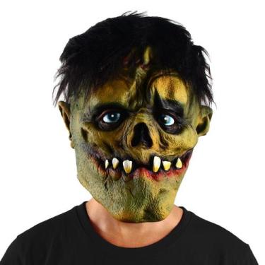 Imagem de Máscara de fantasia de cosplay Horror Buck Teeth Green Face Monster - 