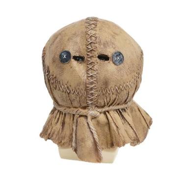 Imagem de Máscara Espantalho, chapéu, látex, assustador, cosplay, adereços - yiw