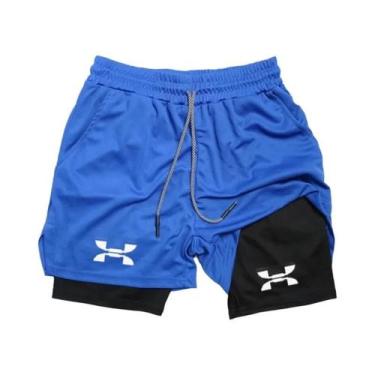 Imagem de Shorts Masculinos De Secagem Rápida 2 Em 1 Para Academia, Corrida, Tre