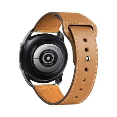 Imagem de Pulseira De Couro Unissex Compatível Com Samsung Galaxy Watch 7/6/5/Pr