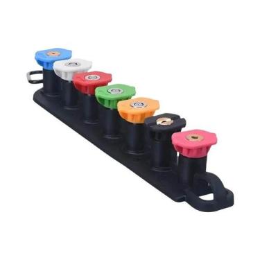 Imagem de Bico De Pistola De Água De Alta Pressão 7 Cores Com Conexão Rápida De 