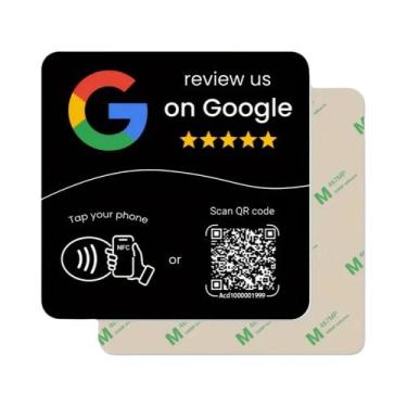 Imagem de Cartão NFC Programável 215 Square Google Review Station 13.56Mhz Com C