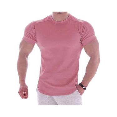 Imagem de Camiseta Esportiva Masculina De Secagem Rápida Com Gola Redonda Para V