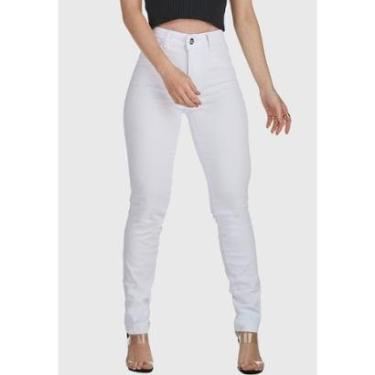 Imagem de Calça Jeans HNO Jeans Skinny Cintura Alta Branca-Feminino