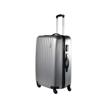 Imagem de Mala pequena de bordo Londres 4 Rodas Swiss Move Prata - Travel Max, P