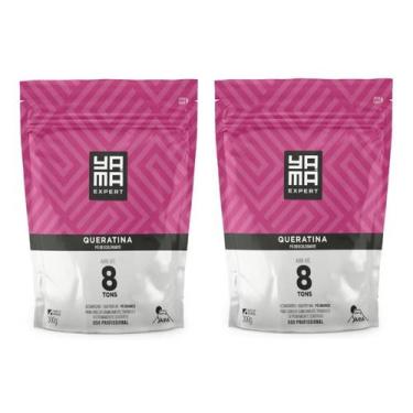 Imagem de Kit C/2 Pó Descolorante Queratina Refil 300g Yamá - Yama