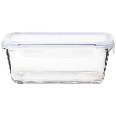 Imagem de Pote De Vidro 1,5L C/ Tampa E Trava Forno Freezer Microondas - HAUSKRA