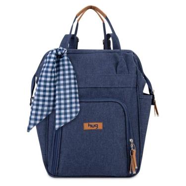 Imagem de Mochila de Maternidade Hug Multifuncional Mescla Azul 