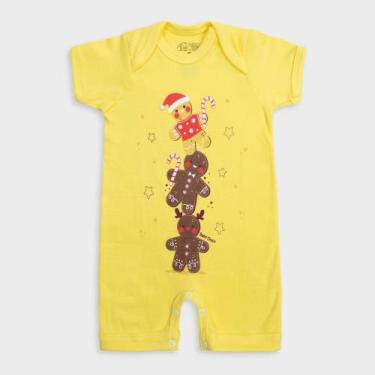 Imagem de Macacão Manga Curta Baby Duck Comfort - Biscoito Amarelo, G