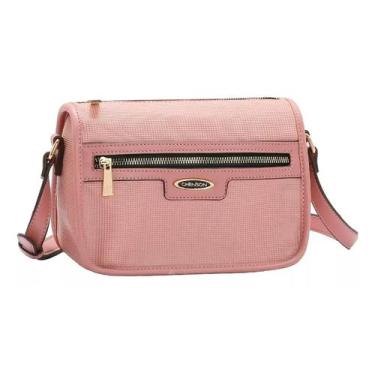 Imagem de Bolsa Feminina Transversal Chenson CG84457 Mini Textura, Rose