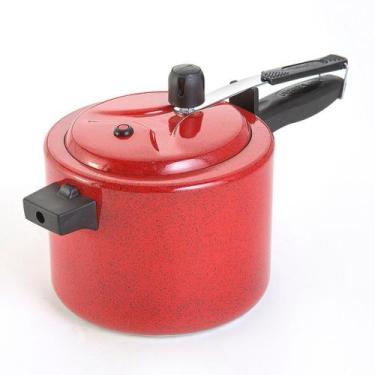 Imagem de Panela De Pressao Pequena 3 Litros Fortlar Vermelha Colorida - Fort-La
