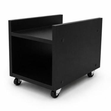 Imagem de Suporte móvel para CPU pc gamer desktop computador base torr - Preto -