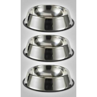 Imagem de Kit 2 Potes Aço Inox Cães/Gatos 500ml - Congratulations Store