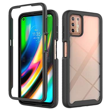 Imagem de For Motorola Moto G9 Plus Starry Sky Solid Color Series Shockproof PC + TPU Protective Case
