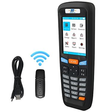 Imagem de DINGYU Scanner de código de barras sem fio 1D leitor de inventário portátil com tela LCD colorida TFT Leitor de PDT portátil sem fio para loja, supermercado, armazém