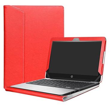 Imagem de Capa protetora Alapmk para laptop HP Chromebook 11 G5 EE / G4 / G3 / G2 / G4 EE / 11-2000 Series, Vermelho