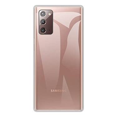 Imagem de Capa para Samsung Galaxy Note 20 5G, capa traseira de TPU macio à prova de choque de silicone anti-impressões digitais capa protetora de corpo inteiro para Samsung Galaxy Note 20 LTE