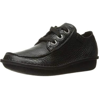 Imagem de Clarks Funny Dream Oxford feminino, Couro preto, 8.5