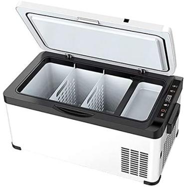 Imagem de Portable Freezer Compressor Refrigerator With Dual Zone And Digital Display, For Truck, Van, RV, Outdoor, Travel, AC 220V/DC 21V/24V Compact Fridge,26 Liter,Constructive23