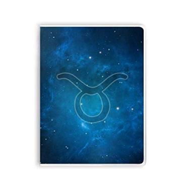 Imagem de Caderno de Constelação Starry Night Taurus Zodíaco Capa de Goma Diário Capa Macia