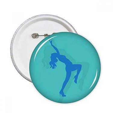 Imagem de Blue Dances Plump Girl Pinos Redondos Emblema Decoração Roupas 5 peças Presente