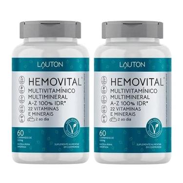Imagem de HEMOVITAL LAUTON - 1000mg - 120 COMPRIMIDOS - 100% VEGAN0 - SUPLEMENTO MULTIVITAMINICO A-Z/MULTIMINERAL