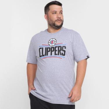 Imagem de Camiseta Nba Los Angeles Clippers New Era Basic Logo Plus Size Masculi