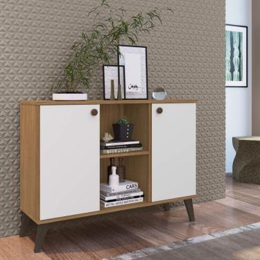 Imagem de Buffet 2 Portas Retrô Ar1300 Marromlle/Branco Off Marromlle/Branco Off