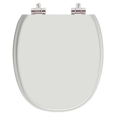 Imagem de Assento Sanitario Poliester Soft Close Ascot Sterling Silver (cinza Claro) para vaso Ideal Standard