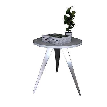 Imagem de Mesinha Lateral De Canto Para Sala e Quarto Redonda C.B