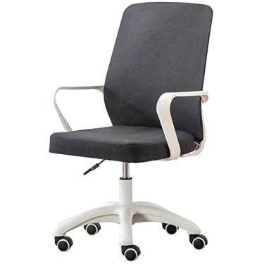 Imagem de Cadeira de computador ergonômica com encosto alto para escritório, cadeira de computador, peça única, apoio de braço, cadeira giratória para computador executivo, altura ajustável para escritório,