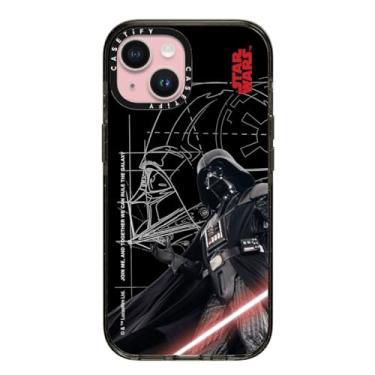 Imagem de CASETiFY Capa Impact para iPhone 15 [Star Wars Co-Lab / Proteção contra quedas de 2,5 metros/Magsafe] - Lorde Sith Darth Vader - Preto transparente