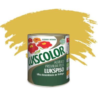 Imagem de Tinta Piso 900ml Lukspiso 1/4 Lukscolor, AMARELO DEMARCACAO
