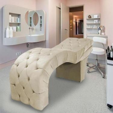 Imagem de Maca Para Estética Facial Cílios Sobrancelhas Veludo Maíra - Black Hou