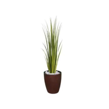 Imagem de Planta Árvore Artificial Grass 1,20 m Kit + Vaso S. Marrom 30 cm - FLO