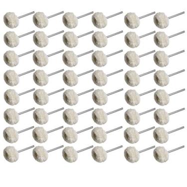 Imagem de 50x Roda De Lã Polimento Para Micro Retifica Dremel - E-San