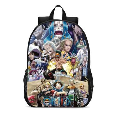 Imagem de Mochila Escolar Infanto Juvenil Piratas One Piece Anime Novidades 0459
