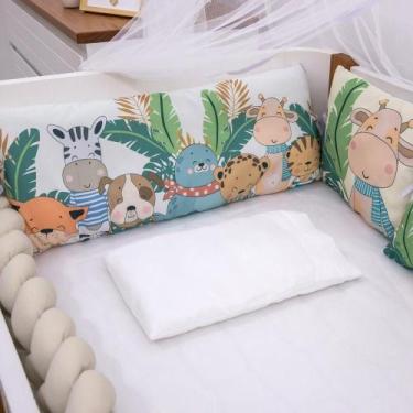 Imagem de Kit  para Berço 10 Peças  Americano Aconchego  Friends Caqui - BRUBREL