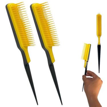 Imagem de Pente Fitagem Cabelo Ondulado Crespo Cacheado 2 Unidades - Mofashi