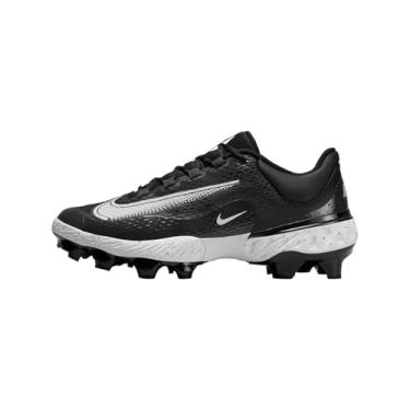 Imagem de Nike Chuteira de beisebol masculina Alpha Huarache Elite 4 Low MCS (FD6221-003, preto/cinza escuro fumê branco) tamanho 40