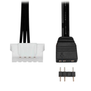 Imagem de Cabo Adaptador de Controladoras 6 Pinos, Conversor Para ARGB 3 Pinos 5V, Coolmoon