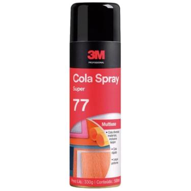 Imagem de Cola Spray 3M Super 77 Multiuso Secagem Rápida 500 Ml