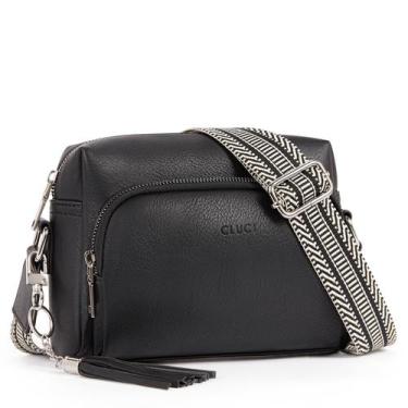 Imagem de Bolsas tiracolo CLUCI Trendy Vegan Leather Femininas Pretas
