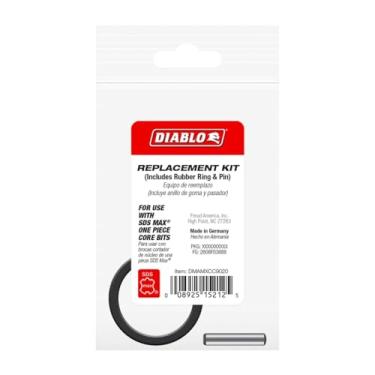 Imagem de Diablo Kit de substituição de anel e pino de borracha para cortador de núcleo SDS-Max - Aplicação ideal para concreto, tijolo e bloco - DMAMXCC9020