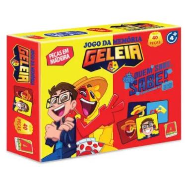 Imagem de Jogo da Memória 40 pç madeira - Geleia Streamer - Algazarra