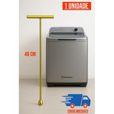 Imagem de Chave T Canhão 10 mm Longa 48 cm  Para Agitador de Lavadora Brastemp C